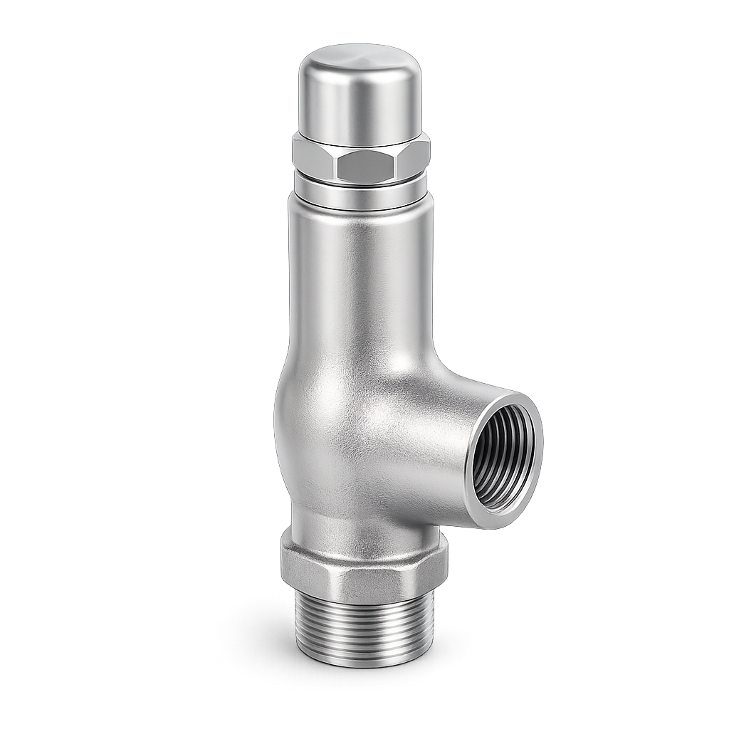 EF1216HP high-pressure pressure relief valve in stainless steel 316L