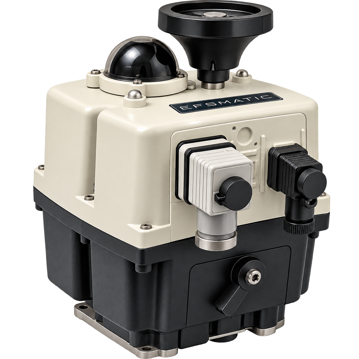 EFJ4C electric quarter-turn actuator with manual override and visual position indicator